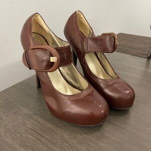 Madeline Chocolate Brown Mary Jane Heels
